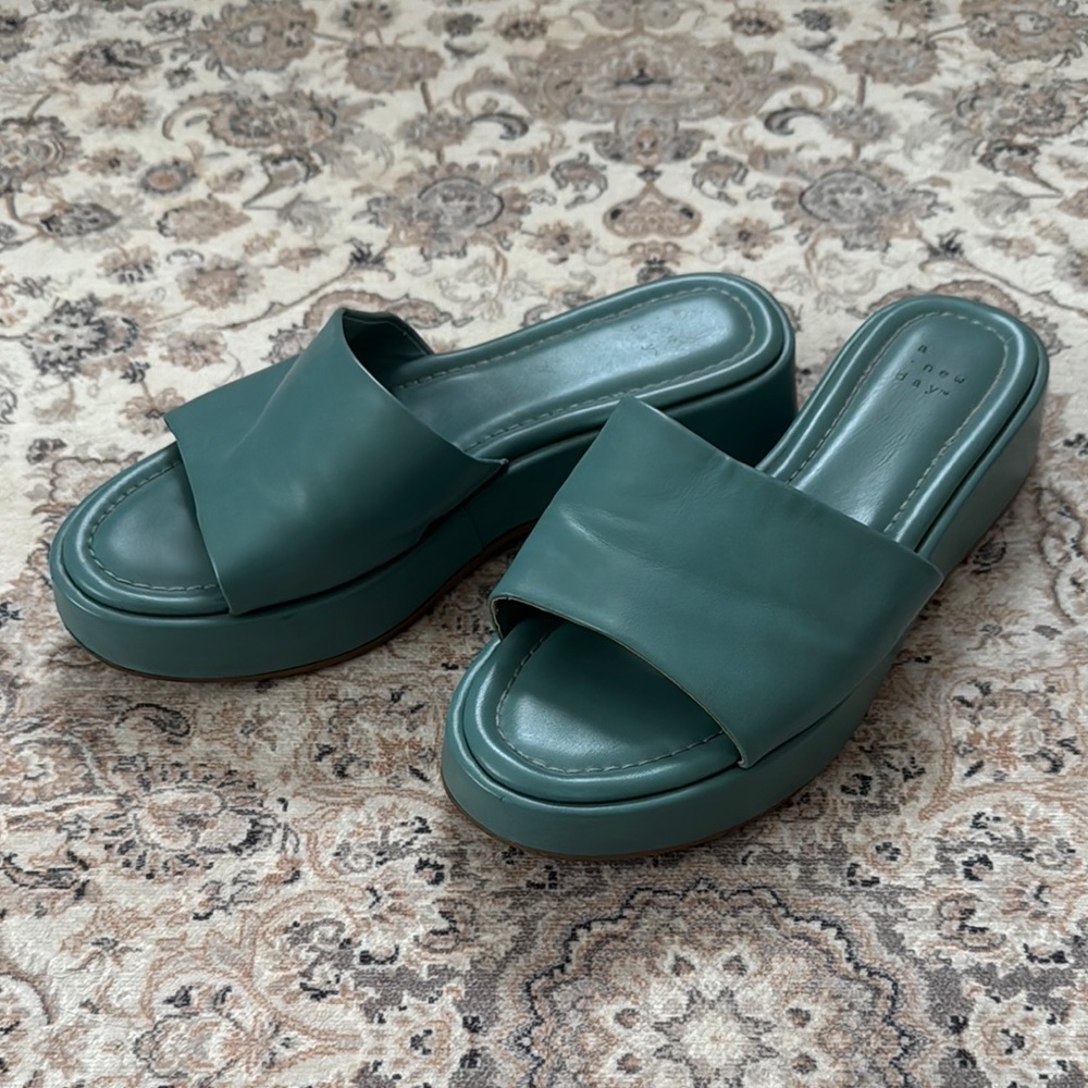 Blue Slide Sandals